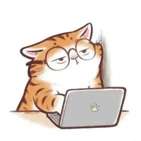 使用电脑的猫咪头像